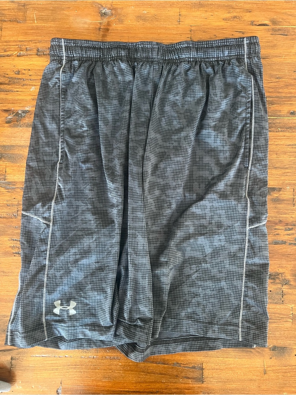 LG Men's Black and Gray Athletic Shorts